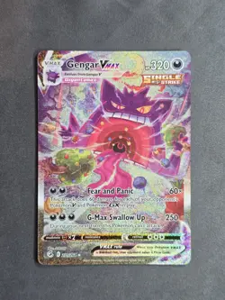 Gengar VMAX 271/264 Alt Art Secret SWSH: Fusion Strike Pokemon TCG NM - Image 1