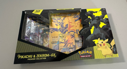 Pokemon TCG Pikachu and Zekrom-GX Tag Team Premium Collection - Box Damage - Image 1