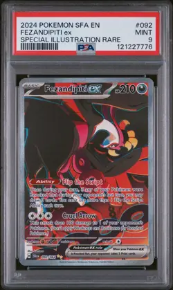 PSA 9 - Pokemon Shrouded Fable Fezandipiti Ex #92 - Special Illustration Rare - Image 1