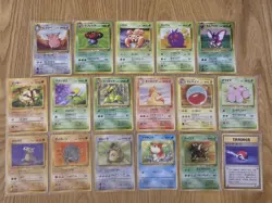 1997 Pokemon Japanese Jungle Set Lot x17 - Image 1