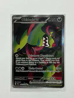 Pokemon TCG SV Shrouded Fable Okidogi EX 090/064 Illustration Rare Holo NM - Image 1
