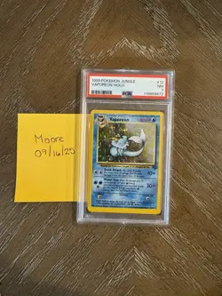 1999 Pokemon Jungle Vaporeon #12 Holo PSA 7 - Image 4