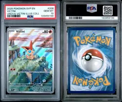 2025 POKEMON SVP EN-SV BLACK STAR PROMO #208 VICTINI PSA 10 - Image 3
