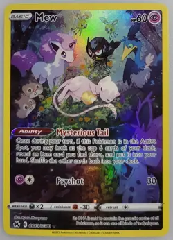 Mew GG10/GG70 Pokemon Crown Zenith: Galarian Gallery Holo NM (1 of 6) - Image 1