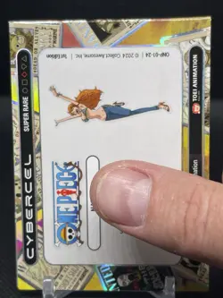 One Piece Series 1- 1st Edition Nami - Super Rare Cybercel- Unscanned M10 - Image 2