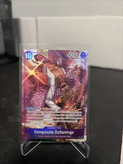 One Piece TCG Donquixote Doflamingo OP14-069 SR Alt Art Azure Sea's Seven NM/M - Image 1