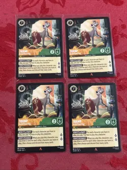 4x Disney Lorcana: Archazia's Island - Tramp - Street-Smart Dog - 10/204 Rare x4 - Image 1