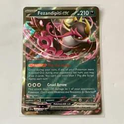 Fezandipiti ex 38/64 Ultra Rare Shrouded Fable NM Pokemon TCG Card -fezandipity - Image 1