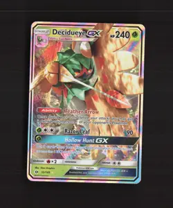 Decidueye GX 12/149 Sun & Moon Ultra Rare Holo Pokemon Card NM - Image 1