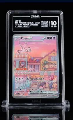 Mew EX 053 Scarlet & Violet Promo Holo Card Tag Gem Mint 10 - Image 1