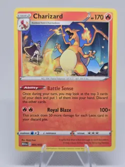 Charizard RARE card 025/185 SWSH Vivid Voltage 2020 Flame Dragon Pokemon TCG - Image 1