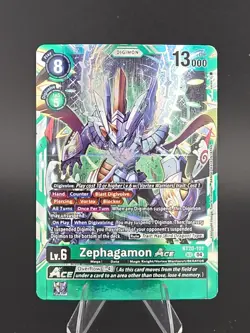 Digimon Card Zephagamon Ace BT20-101 Secret Rare Special Booster 2.5 - Image 1