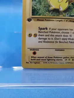 Pokemon Pikachu TCG Jungle 1st Edition Card 60/64 Wizards Promo 1999 WOTC Stamp - Image 4