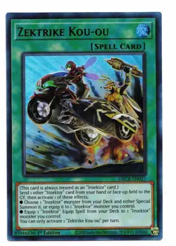 Yu-Gi-Oh Card: Zektrike Kou-ou GRCR-EN037 Ultra Rare 1st Edition! NM - Image 1