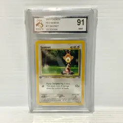 PSA CGA 9 - Sentret 1st Edition 71/111 - Neo Genesis - Graded Pokemon Card - Image 1
