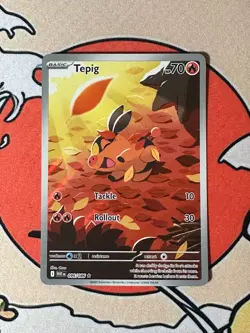 Tepig IR 096/086 White Flare English Pokemon Scarlet & Violet Card - Image 1