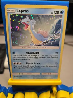 Lapras - 5/12 - Exclusive Sparkle Holo McDonald's 2019 - Pokemon TCG Card LP - Image 2