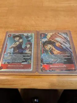 One Piece Monkey D. Luffy OP014-013 SR and SR ALT ART - Lot of 2 Cards 🔥 - Image 1