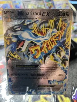Mcharizard EX Silver Foil Fan Art Textured Collector Pokemon Card *NM/LP* - Image 3
