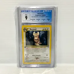 PSA CGC 9 - Noctowl First Edition 42/111 - Neo Genesis - Graded Pokemon Card - Image 1