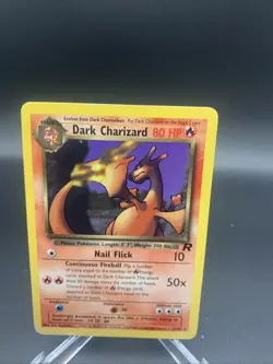 Pokemon TCG Dark Charizard 21/82 Base Set Non-Holo Rare Card MP - Image 1