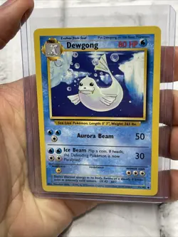 Vintage Pokemon Card Base Set Unlimited Dewgong 25/102 Uncommon NM Pokemon Vtg - Image 1