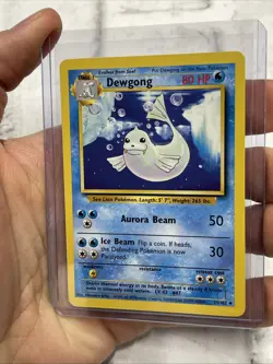 Vintage Pokemon Card Base Set Unlimited Dewgong 25/102 Uncommon NM Pokemon Vtg - Image 2