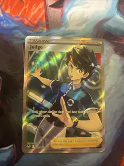 Pokemon Judge TG25/TG30 Silver Tempest Ultra Rare Full Art Holo Card - Image 1