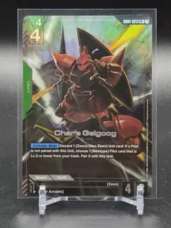 Char’s Gelgoog - Newtype Rising GD01-023 LR+ - NM / Mint Gundam Card Game - Image 1