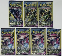 Pokemon XY Ancient Origins 2015 Mini 3 Card Booster Lot Of 7 Sealed Packs - Image 1