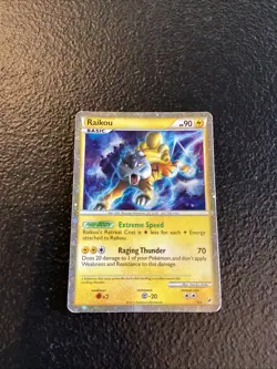 Raikou (Shiny) SL9 Call Of Legends Secret Rare Holo Pokemon Card - Image 1