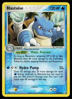 Blastoise 14/100 Holo Rare EX Crystal Guardians Pokemon Card - Image 1
