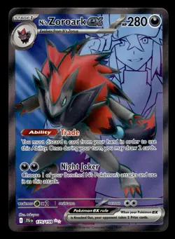 N's Zoroark ex 175/159 Ultra Rare Journey Together Pokemon Card - Image 1