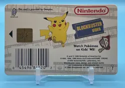 1999 Pokemon Snap Blockbuster Video Smart Card Pikachu Nintendo Promo - Image 2