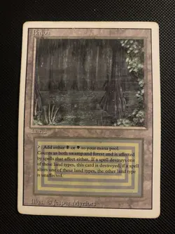Bayou - Hp - Heavy Play MTG Revised - Image 1