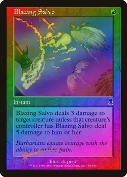 Blazing Salvo FOIL Odyssey PLD Red Common MAGIC THE GATHERING CARD ABUGames - Image 1