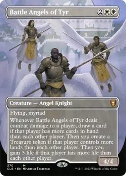 Battle Angels of Tyr - CLB #370 REGULAR - NM - MTG - BORDERLESS - Image 1
