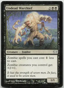 Undead Warchief Uncommon Planechase LP/MP MTG - Image 1