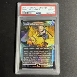 PSA 10 2025 MTG FINAL FANTASY CHOCOBO FOIL #0564 CLOUD MIDGAR MERCENARY - Image 1