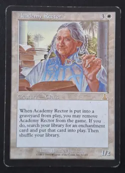 MTG - Academy Rector 1/143 - Urza's Destiny - Lightly Played - Rare - Image 1