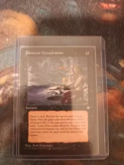 Demonic Consultation Ice Age Regular, Magic, NM, MTG, FREE NEXT DAY SHIPPING! - Image 1