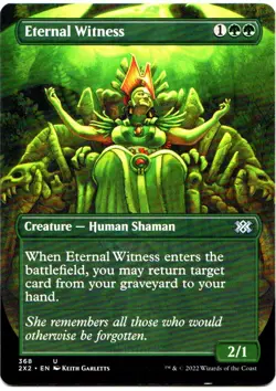 ETERNAL WITNESS [BORDERLESS] 368 MAGIC: THE GATHERING DOUBLE MASTERS 2022 (2X2) - Image 1