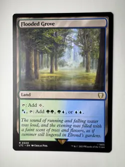 Flooded Grove #0309 (NM) Lord of the Rings LTC Magic MTG - Image 1