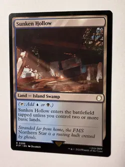 Sunken Hollow 0296 MTG PIP Fallout Rare NM - Image 1