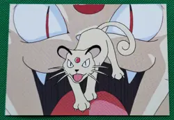 Persian Pokemon Postcard Blue Version Japanese No.017 Nintendo Japan F/S - Image 1