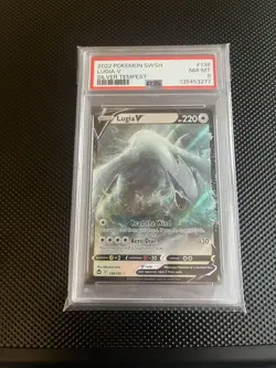 2022 Pokemon SWSH Lugia V Silver Tempest PSA English 138/195 - Image 1