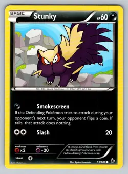 2014 Pokemon XY Flashfire NM Stunky 53/106 - Image 1