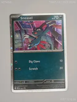Sneasel 020 Black Star Promo - Cosmos Holo - Mega Evolution Promo - Pokemon TCG - Image 1
