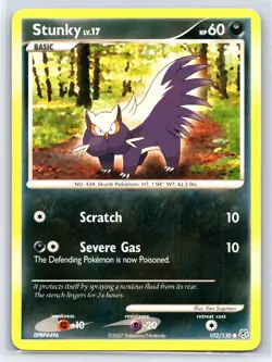 2007 Pokemon TCG - Diamond & Pearl - Stunky Regular 102/130 - Image 1