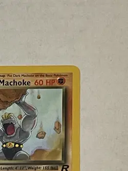 VTG Pokemon TCG Dark Machoke 40/82 1st Edition Team Rocket Non-Holo WOTC 2000 LP - Image 5